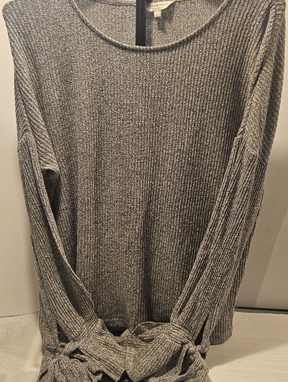 Lucky Brand Women's Heather Gray Sweater